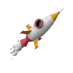 Illustration of a rocket ship