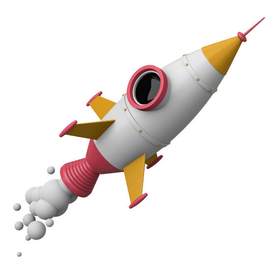 Illustration of a rocket ship
